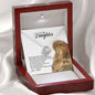 litzzy You Will Always Be Daddy's Little Girl, Litzzy To My Daughter Love Knot Necklace Jewelry   