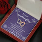 litzzy To My Granddaughter - Litzzy Interlocking Hearts Necklace - Necklace for Granddaughter from Grandparents Jewelry   