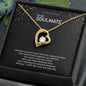 litzzy To My Soulmate - Necklace Gift For Her, Gift For Future Wife, Fiancee Necklace, Your Soulmate, Girlfriend Anniversary Gifts - You're My Person - Litzzy Forever Love Necklace Jewelry   