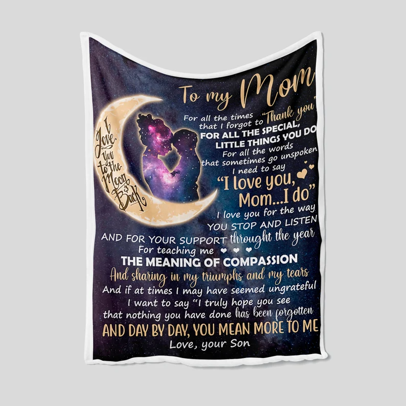 litzzy Personalized To My Mom Blanket, You Are The Best Mother, Throw Blanket For Mother, Mom, Grandma Fleece Blanket Style 3 FLEECE - 30x40 