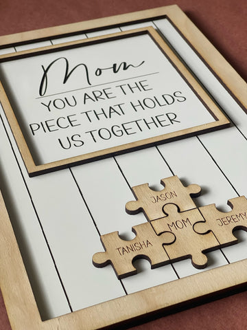 litzzy Mothers Day Gift, Gifts for Mom, Mother's Day Gift, Mothers Day Puzzle Sign, Mothers Day Gift from Daughter, Gift for Grandmother Puzzle Frame   