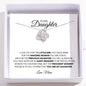 litzzy The Proudest Moment That You're My Daughter, Litzzy To My Daughter Love Knot Necklace Jewelry Standard Box  