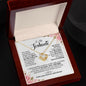 litzzy To My Soulmate - Soulmate Gift, Soulmate Jewelry Gift For Wife, Girlfriend - Soulmate Anniversary Gift, Birthday Message Card With Gift Box - Litzzy Love Knot Necklace Jewelry 18k Yellow Gold Finish Mahogany Luxury Box 