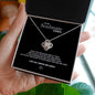 litzzy PERSONALIZED Silver Love Knot Necklace - To My Soulmate - I Love You Forever and Always - Girlfriend Anniversary Gift, Birthday Gift For Wife, Girlfriend From Husband, Boyfriend Jewelry   