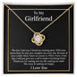 litzzy To My Girlfriend - I Found My Missing Piece - Anniversary, Valentines Day, Birthday Gift For Girlfriend - Litzzy Love Knot Necklace Jewelry   