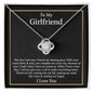 litzzy To My Girlfriend - I Found My Missing Piece - Anniversary, Valentines Day, Birthday Gift For Girlfriend - Litzzy Love Knot Necklace Jewelry   