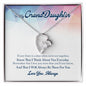 litzzy To My Granddaughter - Litzzy Forever Love Necklace - Necklace for Granddaughter from Grandparents Jewelry Standard Box  