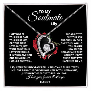 litzzy Litzzy Forever Love Necklace To my soulmate, Forever love you, Girlfriend, Anniversary Necklace, Soulmate Gift Jewelry   