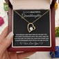 litzzy To My Granddaughter - Our Beautiful Granddaughter - Litzzy Forever Love Necklace - Necklace for Granddaughter from Grandparents Jewelry 18K Yellow Gold Finish Luxury Box 