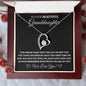 litzzy To My Granddaughter - Our Beautiful Granddaughter - Litzzy Forever Love Necklace - Necklace for Granddaughter from Grandparents Jewelry 14K White Gold Finish Luxury Box 