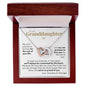 litzzy To My Granddaughter - Litzzy Interlocking Hearts Necklace - Necklace for Granddaughter from Grandparents Jewelry Polished Stainless Steel & Rose Gold Finish Luxury Box 