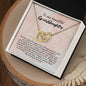 litzzy To My Granddaughter - Our Beautiful Daughter - Litzzy Interlocking Hearts Necklace - Necklace for Granddaughter from Grandparents Jewelry   