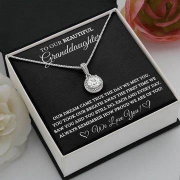 litzzy To My Granddaughter - Litzzy Eternal Hope Necklace - Necklace for Granddaughter from Grandparents Jewelry   