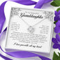 litzzy To My Granddaughter - My Beautiful Granddaughter - Litzzy Love Knot Necklace - Necklace for Granddaughter from Grandparents Jewelry Two Tone Box  