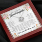 litzzy To My Granddaughter - Litzzy Love Knot Necklace - Necklace for Granddaughter from Grandparents Jewelry   