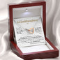 litzzy To My Granddaughter - Litzzy Interlocking Hearts Necklace - Necklace for Granddaughter from Grandparents Jewelry   