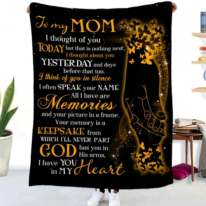 litzzy Personalized To My Mom Blanket, You Are The Best Mother, Throw Blanket For Mother, Mom, Grandma Fleece Blanket Style 5 FLEECE - 30x40 