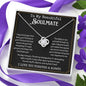 litzzy To My Soulmate - Litzzy Love Knot Necklace - Necklace Gift for Wife, Girlfriend - Anniversary Gift For Her Jewelry   