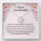 litzzy To My Granddaughter - Litzzy Love Knot Necklace - Necklace for Granddaughter from Grandparents Jewelry   
