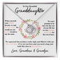 litzzy To My Granddaughter - Litzzy Love Knot Necklace - Necklace for Granddaughter from Grandparents Jewelry Two Tone Box  