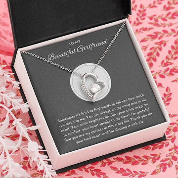 litzzy To My Girlfriend - Valentines Day, Anniversary, Birthday Gift - Jewelry Gift For Girlfriend From Boyfriend - Litzzy Forever Love Necklace Jewelry   