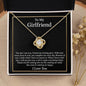 litzzy To My Girlfriend - I Found My Missing Piece - Anniversary, Valentines Day, Birthday Gift For Girlfriend - Litzzy Love Knot Necklace Jewelry 18k Yellow Gold Finish Standard Box 