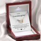 litzzy To My Granddaughter - Litzzy Interlocking Hearts Necklace - Necklace for Granddaughter from Grandparents Jewelry Luxury Box  