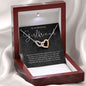 litzzy To My Girlfriend - You're Always On My Mind And In My Heart - Girlfriend Jewelry, Girlfriend Necklace, Unique Gift For Girlfriend, Girlfriend Gifts From Boyfriend - Litzzy Interlocking Hearts Necklace Jewelry Polished Stainless Steel & Rose Gold Finish Luxury Box w/ LED 