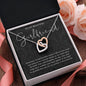 litzzy To My Girlfriend - You're Always On My Mind And In My Heart - Girlfriend Jewelry, Girlfriend Necklace, Unique Gift For Girlfriend, Girlfriend Gifts From Boyfriend - Litzzy Interlocking Hearts Necklace Jewelry Polished Stainless Steel & Rose Gold Finish Standard Box 