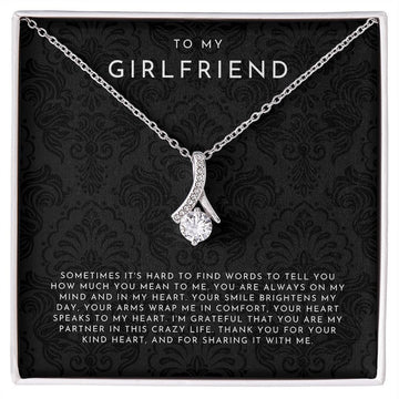 litzzy To My Girlfriend - Valentines Day Gift, Girlfriend Gifts, Girlfriend Birthday Gifts, Girlfriend Jewelry- Necklace Gift For Girlfriend From Boyfriend - Litzzy Alluring Beauty Necklace Jewelry   