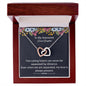 litzzy To My Granddaughter - Litzzy Interlocking Hearts Necklace - Necklace for Granddaughter from Grandparents Jewelry Polished Stainless Steel & Rose Gold Finish Luxury Box 