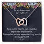 litzzy To My Granddaughter - Litzzy Interlocking Hearts Necklace - Necklace for Granddaughter from Grandparents Jewelry Polished Stainless Steel & Rose Gold Finish Standard Box 