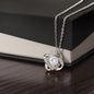 litzzy To My Soulmate - Litzzy Love Knot Necklace - Forever And Always Necklace - To My Soulmate Necklace, White Gold, Valentines Day Gift Jewelry   