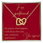 litzzy To My Girlfriend - Valentines Day, One Year Dating Gift, 1st Anniversary Gift - I Love My Girlfriend, Girlfriend Necklace - Litzzy Interlocking Hearts Necklace Jewelry   