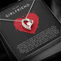 litzzy To My Girlfriend - Heart Necklace, Valentines Day Gift, Girlfriend Gifts, Long Distance Relationship Gifts - Necklace For Girlfriend From Boyfriend - Litzzy Forever Love Necklace Jewelry   