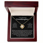 litzzy To My Granddaughter - My Beautiful Granddaughter - Litzzy Love Knot Necklace - Necklace for Granddaughter from Grandparents Jewelry 18K Yellow Gold Finish Luxury Mahogany Box W/LED 
