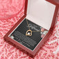litzzy To My Girlfriend Necklace - Necklace Valentines Day Gift -  Anniversary Gift for Her - Girlfriend Gift From Boyfriend - Litzzy Forever Love Necklace Jewelry 18k Yellow Gold Finish Mahogany Luxury Box 