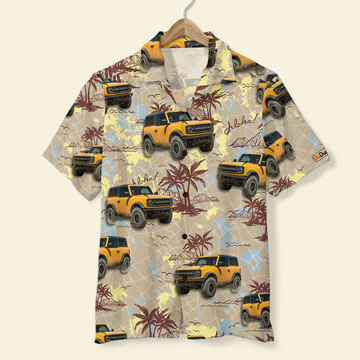 litzzy Custom Ford Bronco Hawaiian Shirt and Men Shorts, Gift For Car Lovers Hawaiian Shirt For Men, Woman, Litzzy Aloha Shirt Hawaiian Shirt   