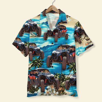 litzzy Custom UTV Hawaiian Shirt and Men Beach Shorts, Gift For UTV Lovers, Beach Pattern Hawaiian Shirt For Men, Woman, Litzzy Aloha Shirt Hawaii Shirt   
