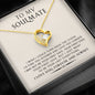 litzzy To My Soulmate - Valentine Gift - Necklace Gift For Her, Wife, Girlfriend, Anniversary, Wedding, Valentine, Birthday with Message Card Jewelry   