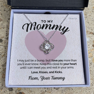 litzzy To My Mommy - I Love You - Love Knot necklace Jewelry   
