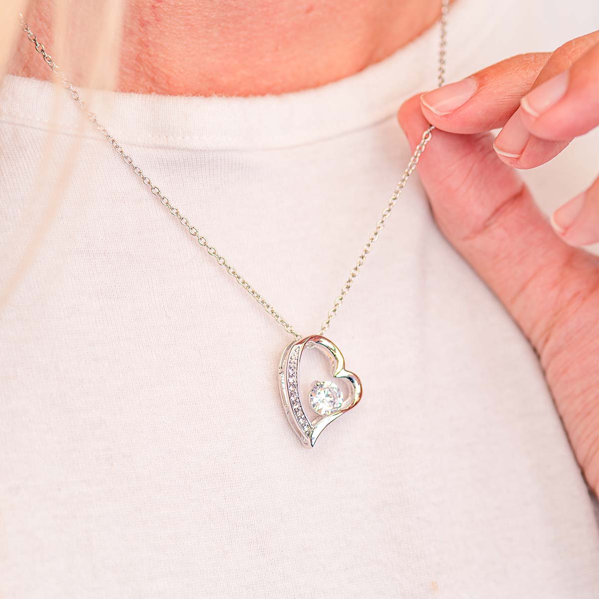 litzzy To my Beautiful Daughter - I'm proud of you - Forever love necklace Jewelry   