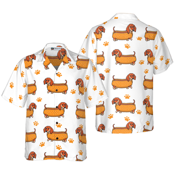 litzzy Dachshund Hawaiian Shirt, Real Hotdog Dachshund Aloha Shirt For Men, Women - Perfect Gift For Dachshund Lovers, dog hawaiian shirt Hawaii Shirt   