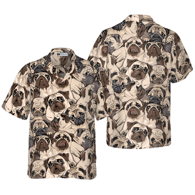 litzzy Pug Hawaiian Shirt, Pug Is My Life Aloha Shirt For Men, Women - Perfect Gift For Pug Lovers, dog hawaiian shirt Hawaii Shirt   