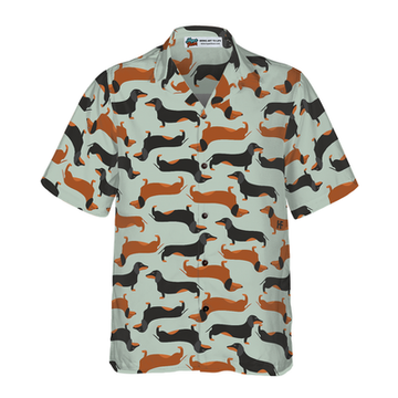 litzzy Tiny Dachshund Hawaiian Shirt, Cute Dog Aloha Shirt For Men, Women - Perfect Gift For Dachshund Lovers, dog hawaiian shirt Hawaii Shirt   