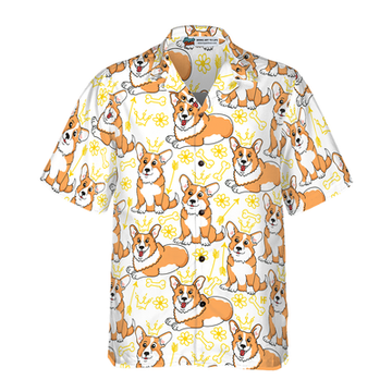 litzzy Corgi Hawaiian Shirt, Corgi Pembroke Aloha Shirt For Men, Women - Perfect Gift For Corgi Lovers, dog hawaiian shirt Hawaii Shirt   