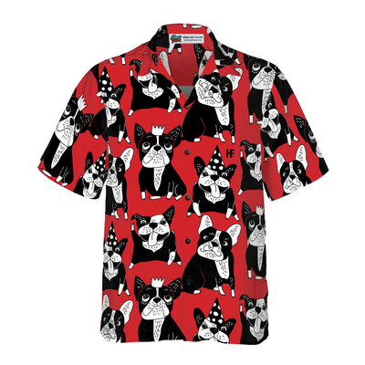 litzzy Bulldog Hawaiian Shirt, Funny Bulldog, Red French Bulldog Aloha Shirt For Men, Women - Perfect Gift For Bulldog Lovers, dog hawaiian shirt Hawaii Shirt   