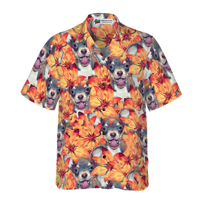 litzzy Chihuahua Hawaiian Shirt, Chihuahua Puppies, Summer Flowers Aloha Shirt For Men, Women - Perfect Gift For Chihuahua Lovers, dog hawaiian shirt Hawaii Shirt   