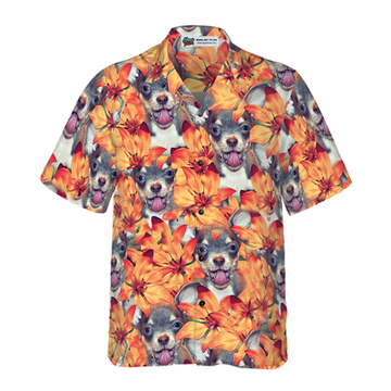 litzzy Chihuahua Hawaiian Shirt, Chihuahua Puppies, Summer Flowers Aloha Shirt For Men, Women - Perfect Gift For Chihuahua Lovers, dog hawaiian shirt Hawaii Shirt   