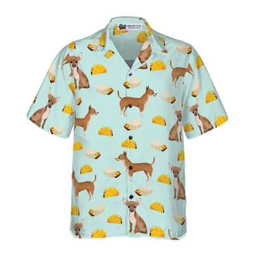 litzzy Chihuahua Hawaiian Shirt, Tacos Burritos Chihuahua Dog Aloha Shirt For Men, Women - Perfect Gift For Chihuahua Lovers, dog hawaiian shirt Hawaii Shirt   